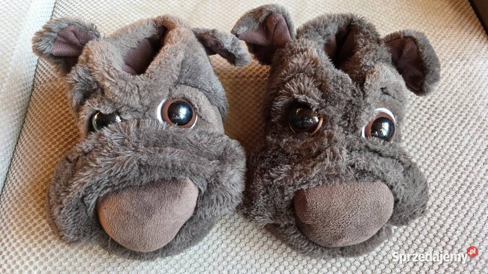 ciepłe kapcie pieski w rozmiarze 3839