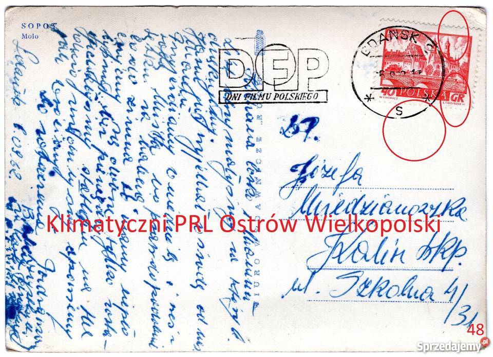 Pocztówka Post card Sopot Molo Gdańsk Kalisz Bielsko-Biała