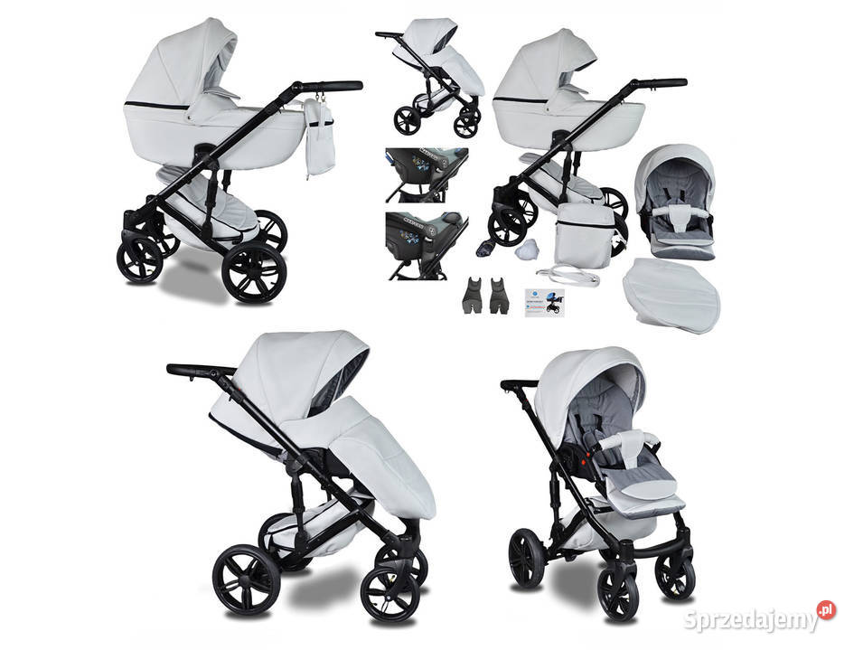 WÓZEK DZIECIĘCY BeRco 2w1 Adaptery Maxi Cosi Kamienica Górna