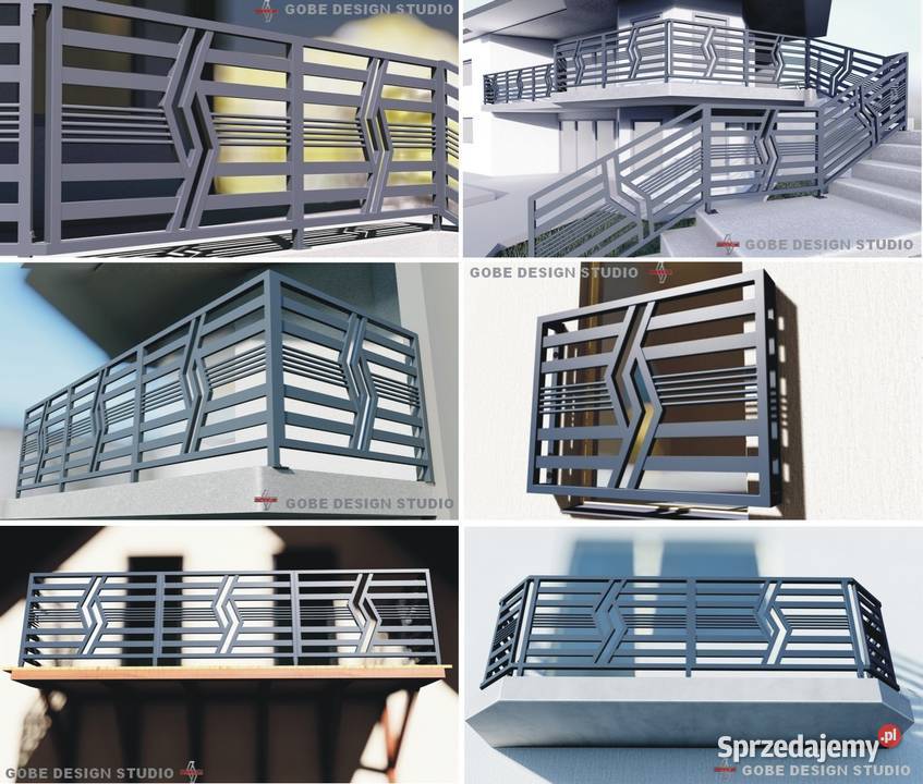 Balustrady balkonowe na balkon taras schody okno śląskie Nieborowice