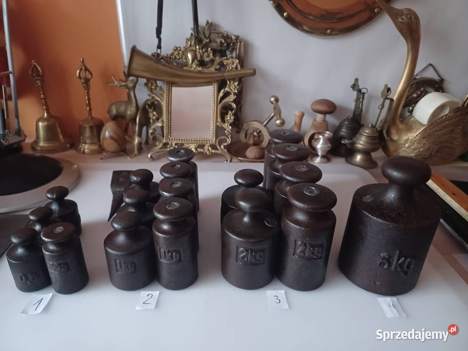 Stare metalowe odważniki Poznań