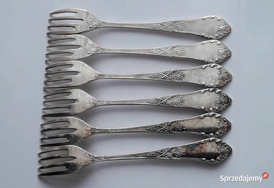 Posrebrzane widelce do ryb ROMAŃSKI Hefra Dąbrowa Górnicza sprzedam