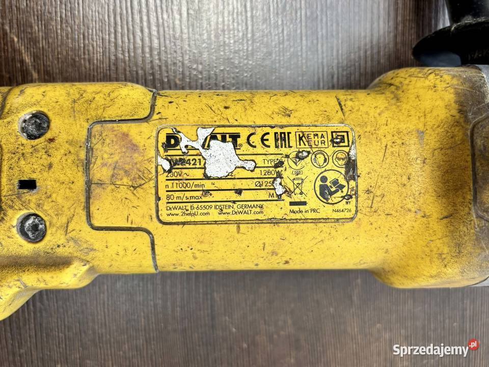 Szlifierka kątowa sieciowa DeWalt DWE4217 1200W warmińsko-mazurskie