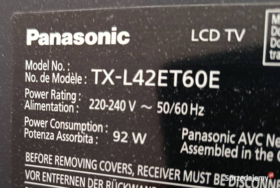 Telewizor Panasonic TXL42ET60E Nysa