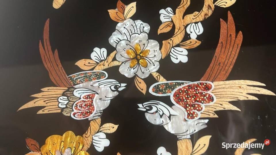 Obraz z laki Made in Iran Syg NAKHAEE 2 ptaszki Pozostałe Gdańsk