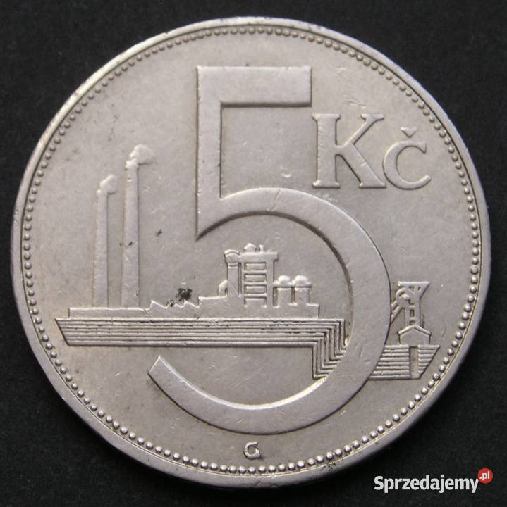 CZECHOSŁOWACJA 5 KORON 1938 łódzkie Łódź