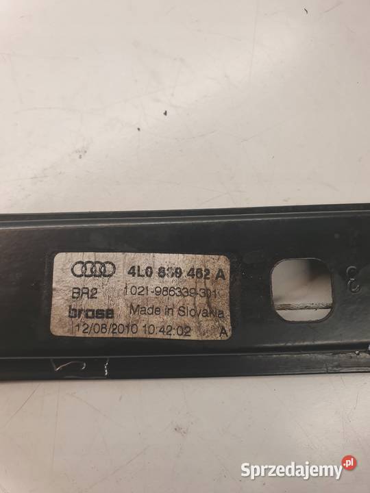 MECHANIZM SZYBY PRAWY TYŁ AUDI Q7 4L 4L0839462A osobowe Przystajń