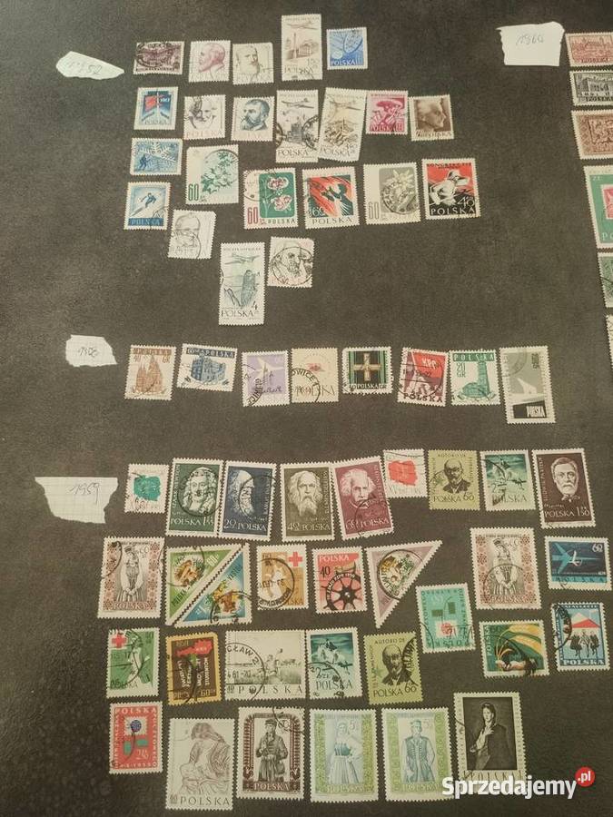 Znaczki polskie 1957 do 1960