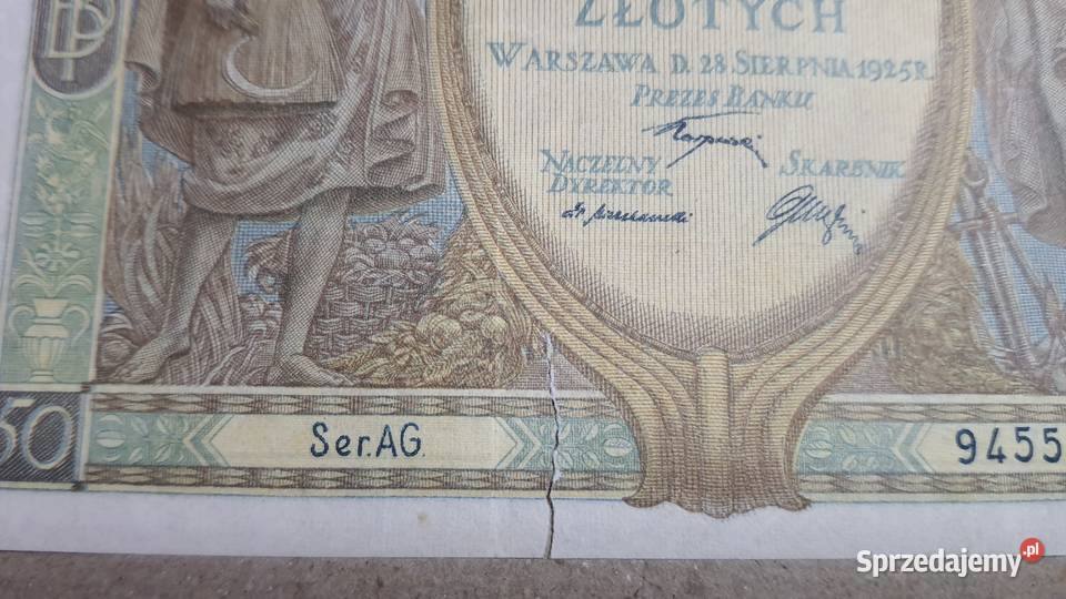 RZADKOŚĆ 50 złotych 1925 s AG Numizmatyka Warszawa