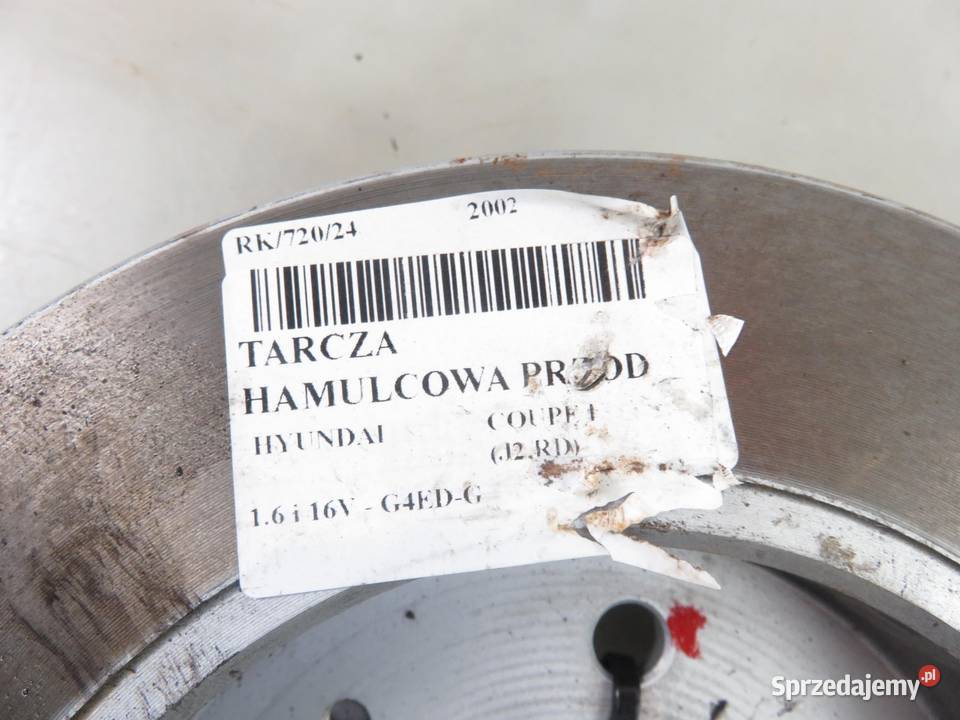 TARCZE HAMULCOWA PRZÓD HYUNDAI COUPE I 16 i 16V