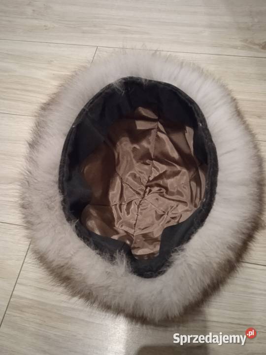 Kołnierz i czapka z naturalnego futra lisa Dla kobiet małopolskie Kraków