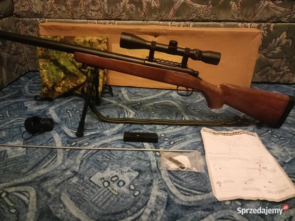Pistolet na kulki snajperka airsoft luneta MB03D