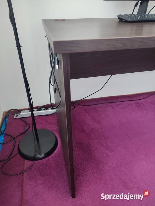 Solidne stabilne duże biurko 140x70 wenge Warszawa sprzedam