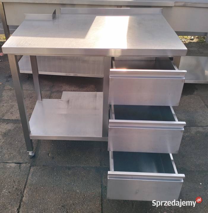 Stół gastronomiczny z szyfladami 100x70x85 wielkopolskie Słupia Kapitulna