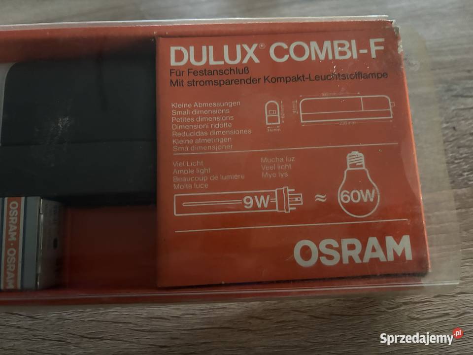 Lampka Osram Dulux Combi F lata 80 design nowa