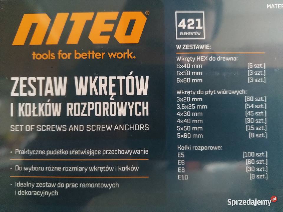 NAJTANIEJ Zestaw Wkrętów Kołków Rozporowych Zabrze