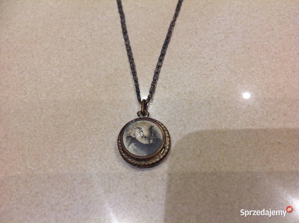 Stary Medalon Wisiorek Święty Ojciec PIO Pozostałe Nowa Sól