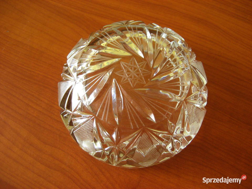 Kryształowa popielniczka Kryształ PRL Elegancka Kielce