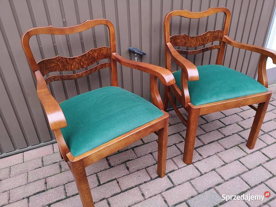 Stary Fotel Krzesło ARTDECO Gabinetowy Antyk Swarzędz