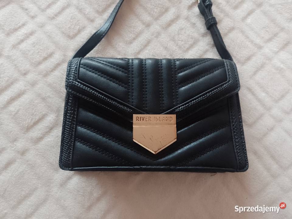 RIVER ISLAND Czarna torebka listonoszka z sprzedam