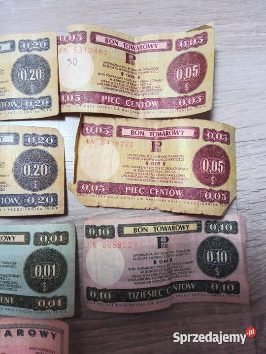 Bony towarowe Pekao z okresu PRLu Świdnica