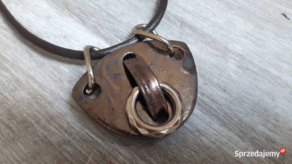 Naszyjnik ceramiczny ręcznie wykonany Otwock