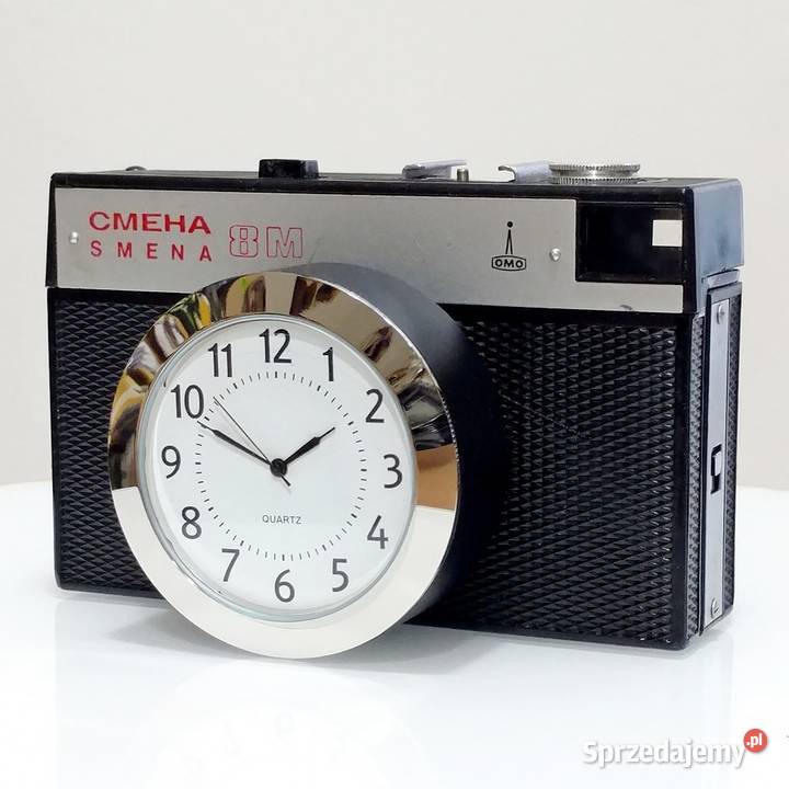 Zegar na półkę biurko aparat fotograficzny loft Siemianowice Śląskie