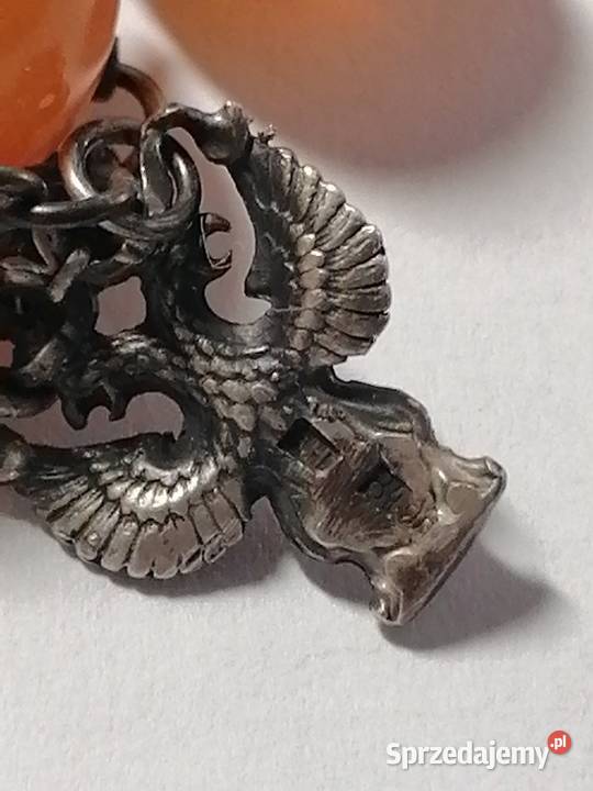 Naszyjnik bursztyn srebro Zolotniki 84 Białystok