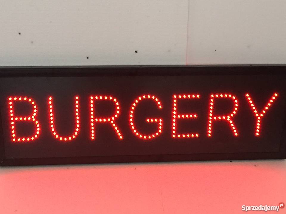 BURGERY reklama LED zewnętrzna NOWA producent mazowieckie