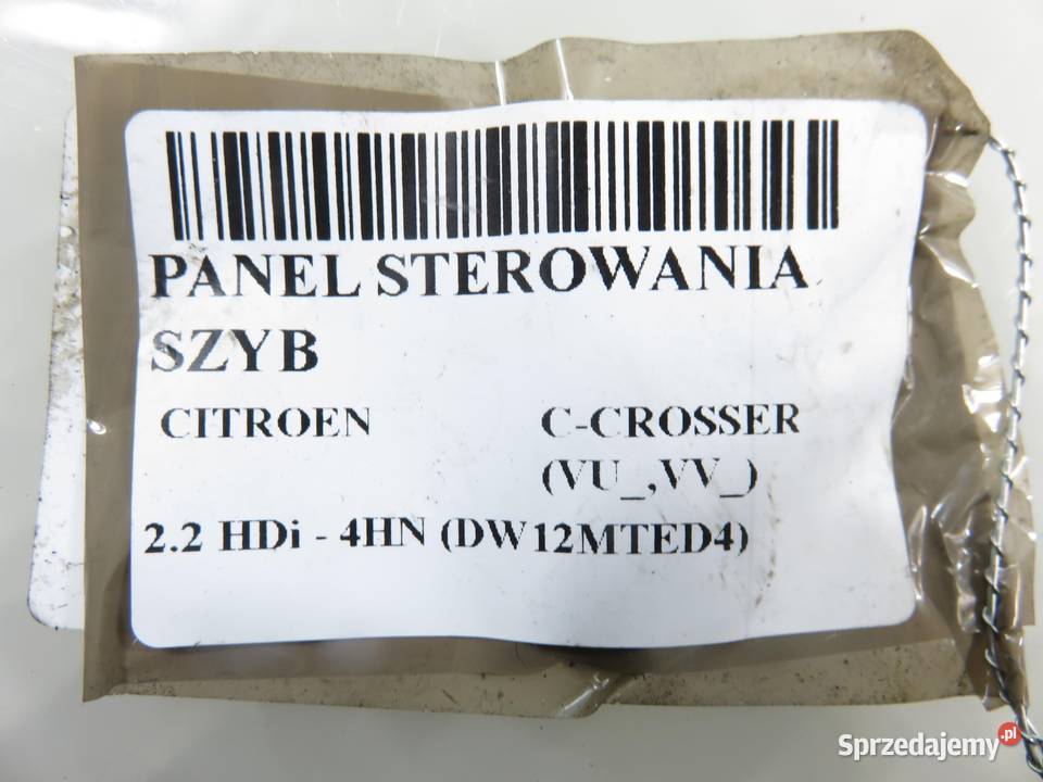 PANEL SZYB CITROEN CCROSSER VUVV 8608A060 małopolskie