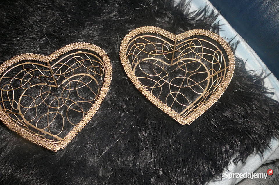 2 stare koszyczki metal serce Wrocław