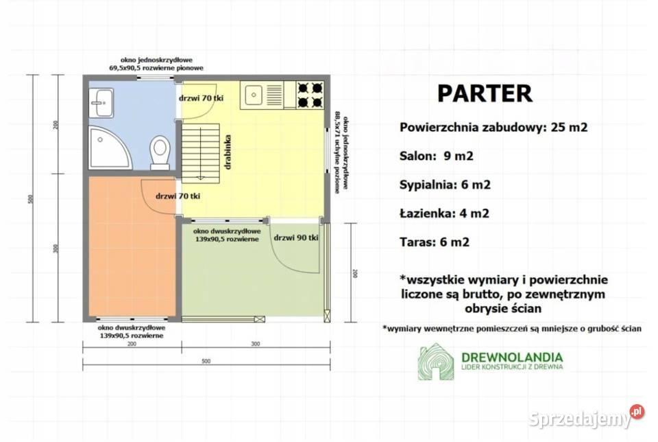 Domek ogrodowy Drewnolandia 500 x 500 Opole
