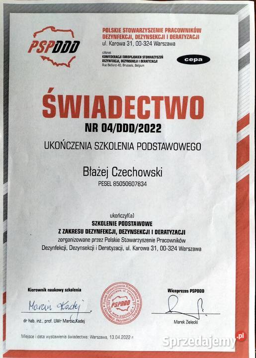 Pluskwa domowa zwalczanie Wrocław