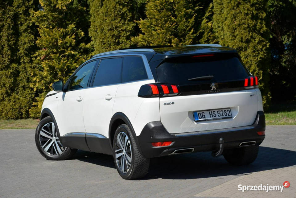 Peugeot 5008 GT Pack Biał Perła Skóry Radar ACC gniazdo USB Ostrów Mazowiecka