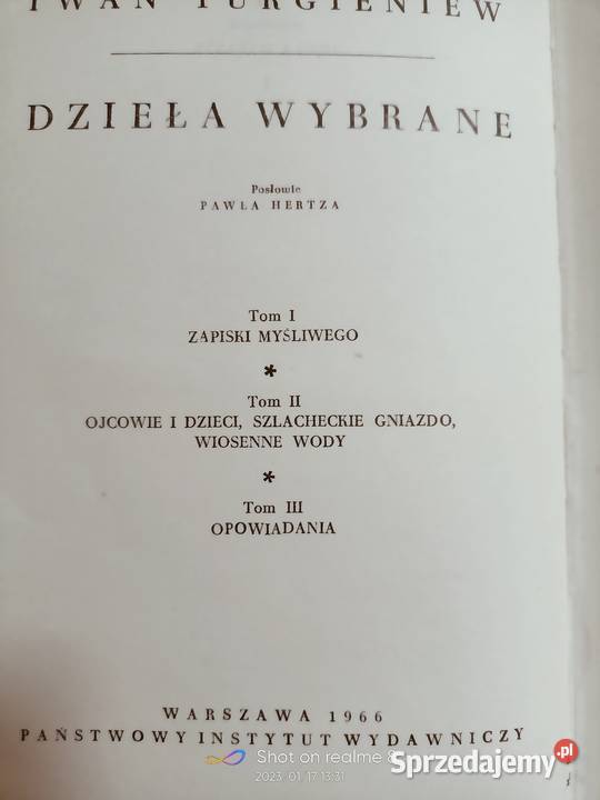 Turgieniew Dzieła wybrane książki prezenty Warszawa
