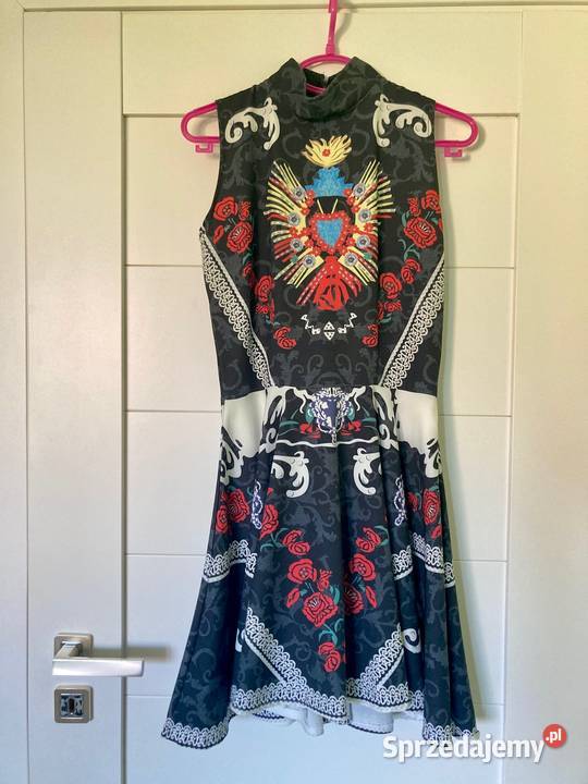 Nowa wzorzysta sukienka Imperial unikat kwiaty Rozmiar 38(M)