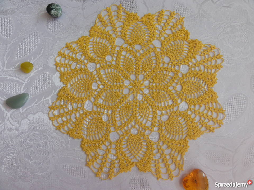 Kolorowe serwetki na szydełku lubelskie