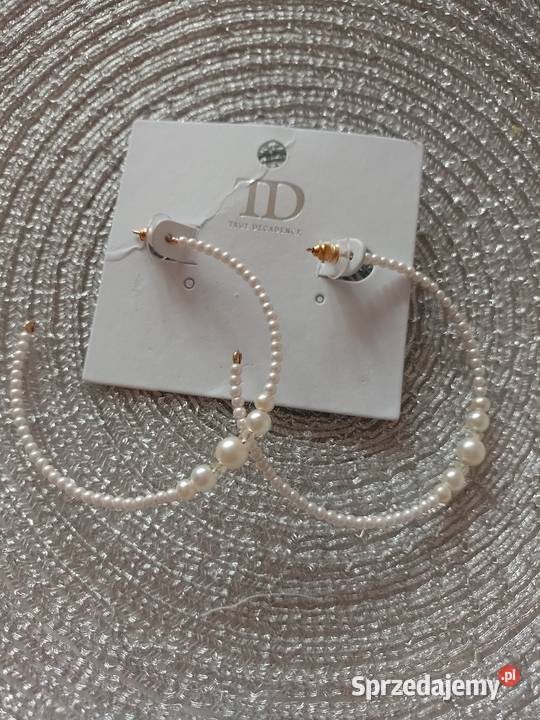 Perłowe Kolczyki z Londynu ekskluzywne koła Kraków