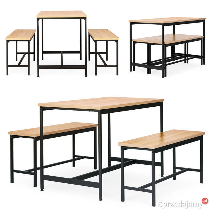 Zestaw loftowych mebli do jadalni kuchni stolik opolskie