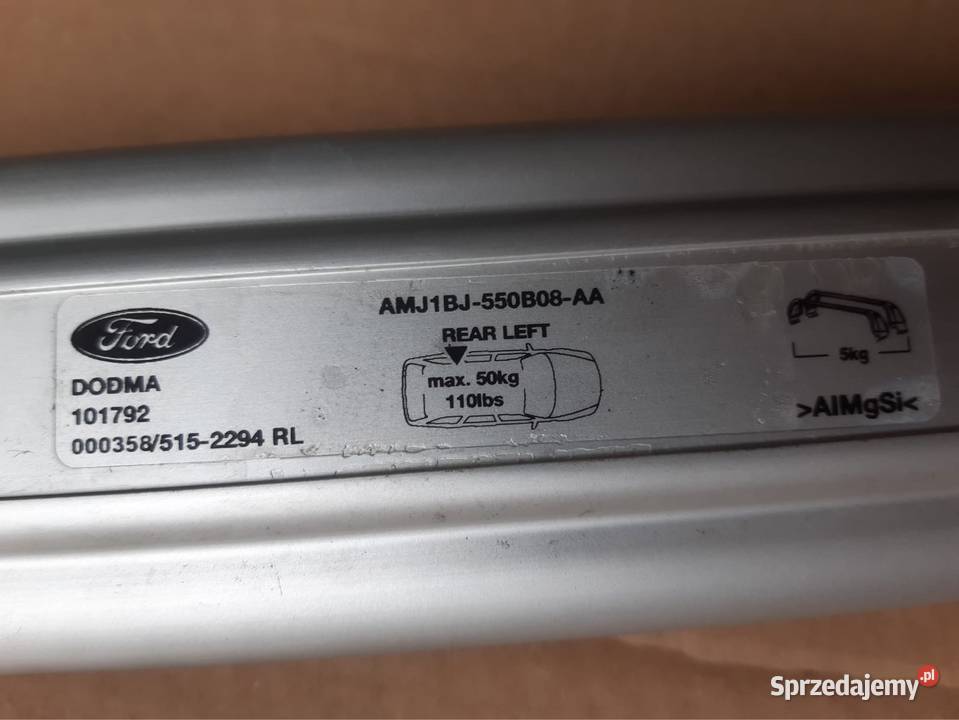 Relingi poprzeczki ford fiesta mk8 Bystrzyca Kłodzka