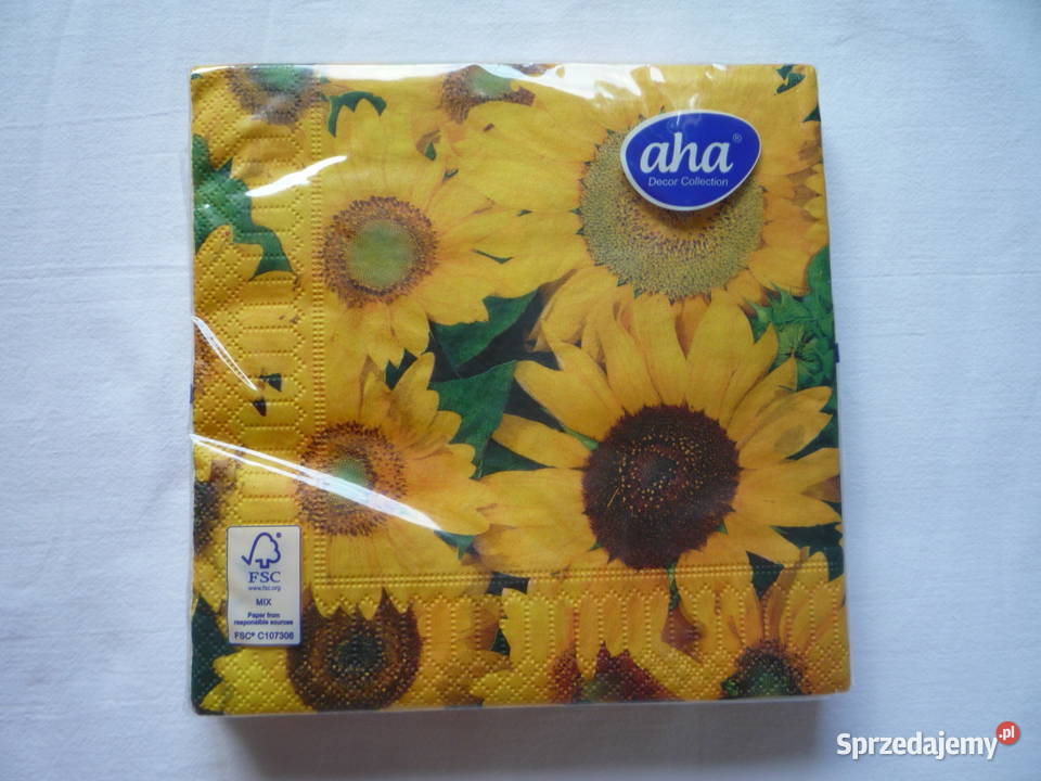 Serwetki papierowe Słoneczniki 20 sztuk Szczecin