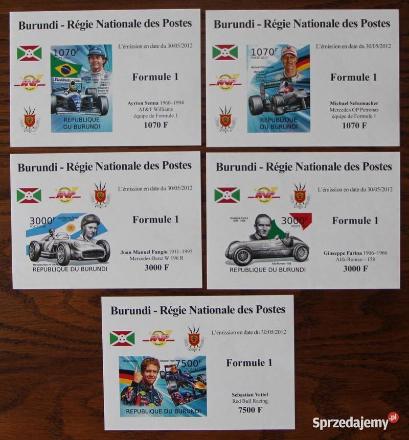Burundi gwiazdy F 1 Filatelistyka sprzedam