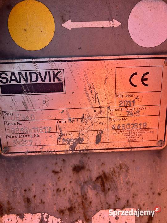 Przesiewacz SandviK QE340 2011 Trachy