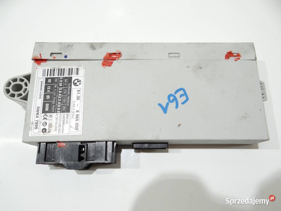 MODUŁ STEROWNIK CAS BMW E60 E61 6965050 Czujniki i sterowniki świateł lubelskie Strzyżewice sprzedam