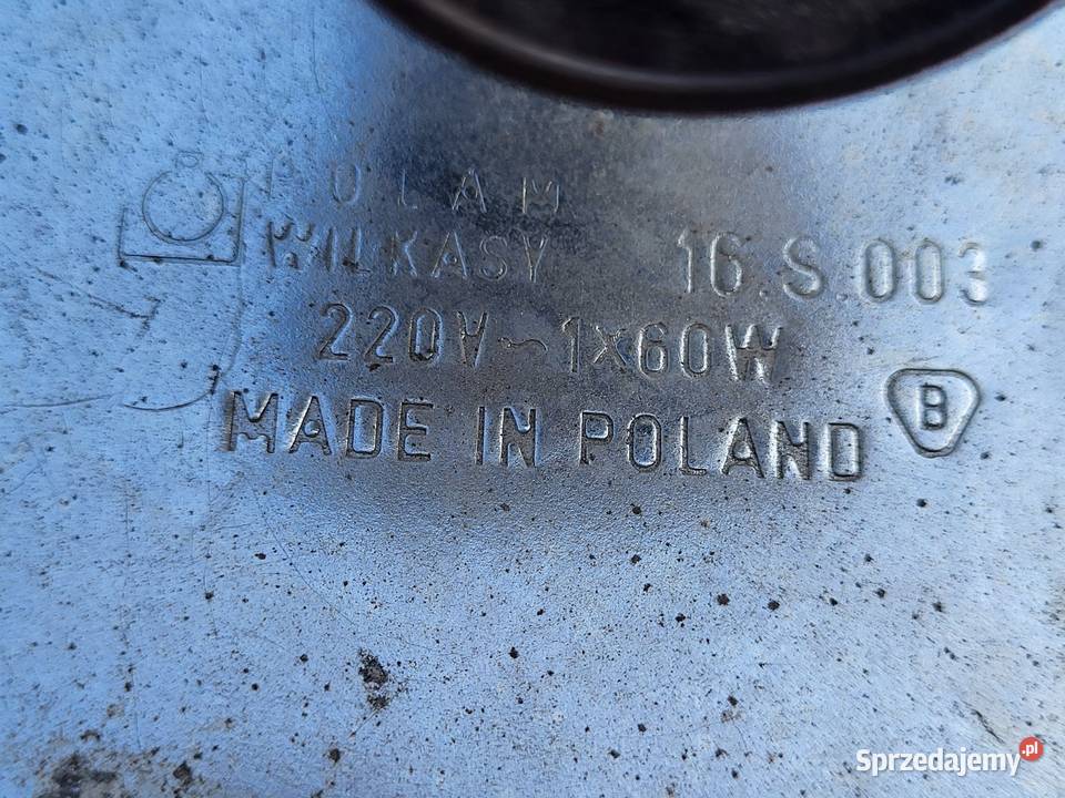 Plafoniera Połam Wilkasy PRL Lampy Nakło nad Notecią