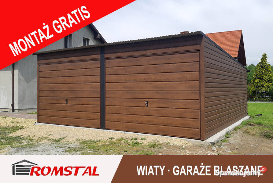 Garaż Blaszany Jednospadowy 6x6m Garaże Hale Częstochowa
