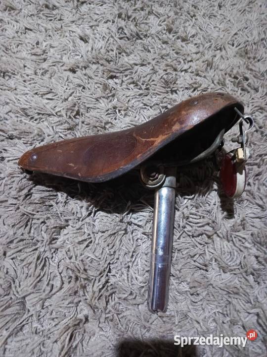 Siodełko skórzane favorit 93czasy PRL