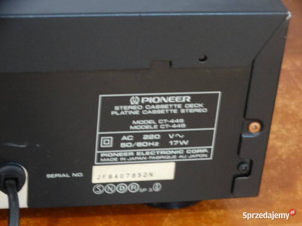 Magnetofon Pioneer CT445 WYSYŁKA podkarpackie Jasło sprzedam