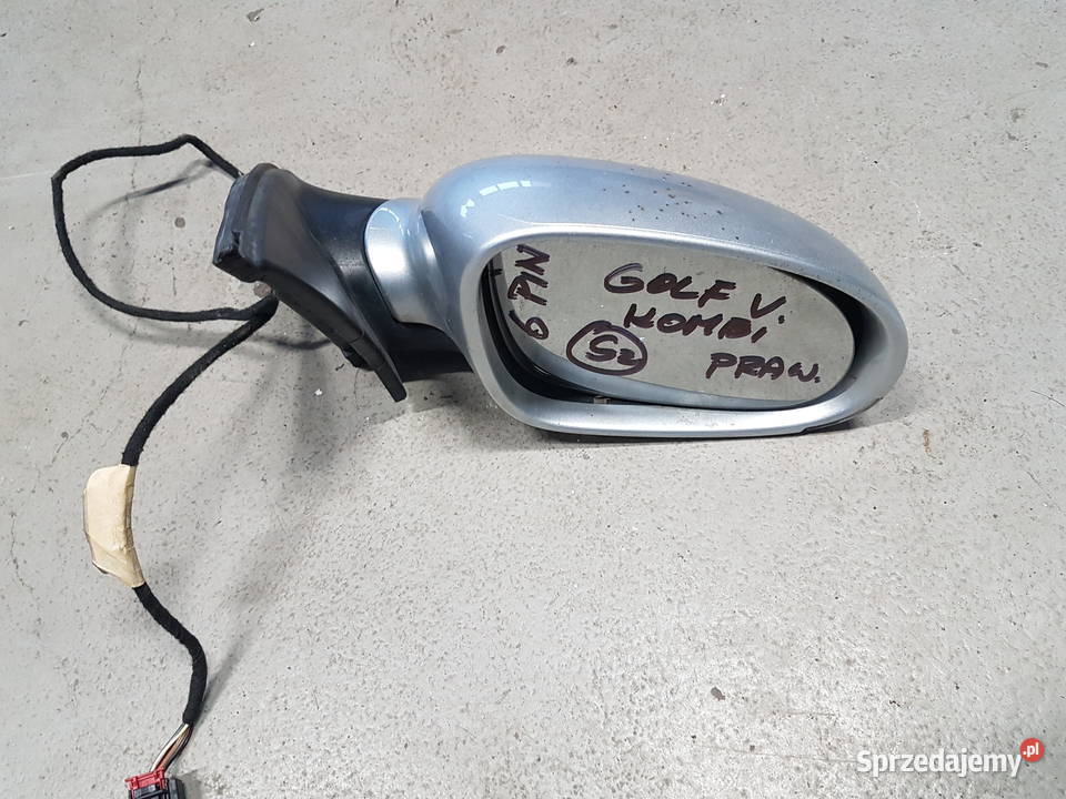 VW GOLF V KOMBI LUSTERKO PRAWE 6 PIN LA7W MIGACZ