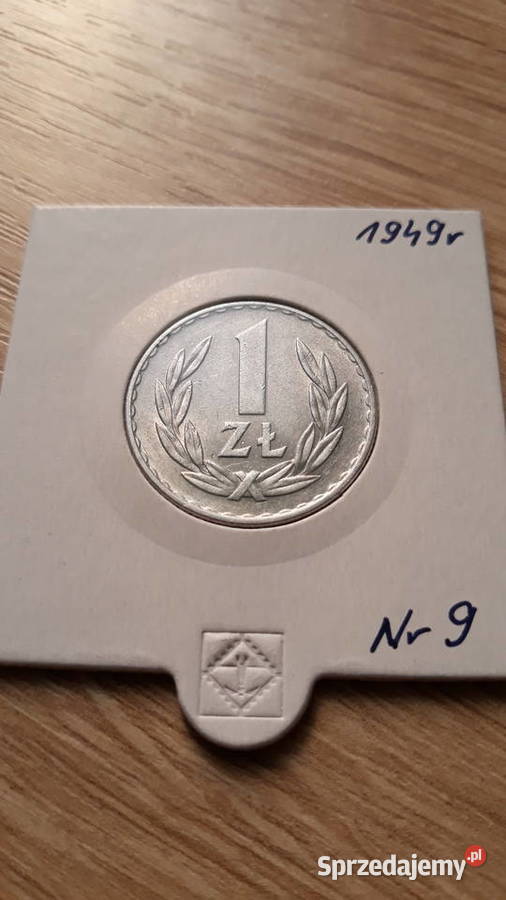 1 złoty 1949 r Aluminium 9 Mennicza wielkopolskie Konin